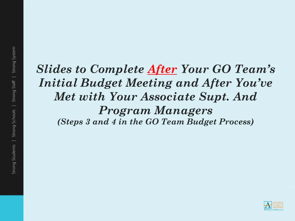 slides to complete after your go team s initial