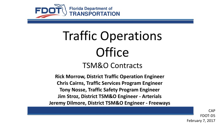 florida department of transportation