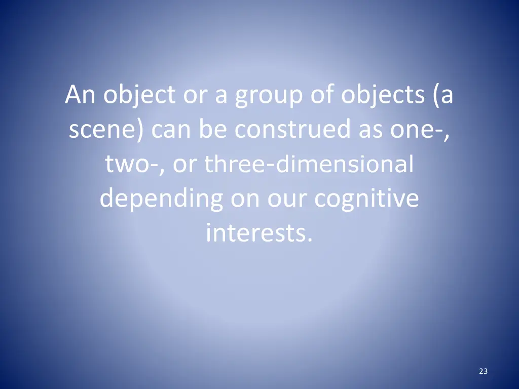 an object or a group of objects a scene