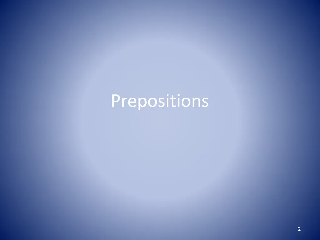 prepositions