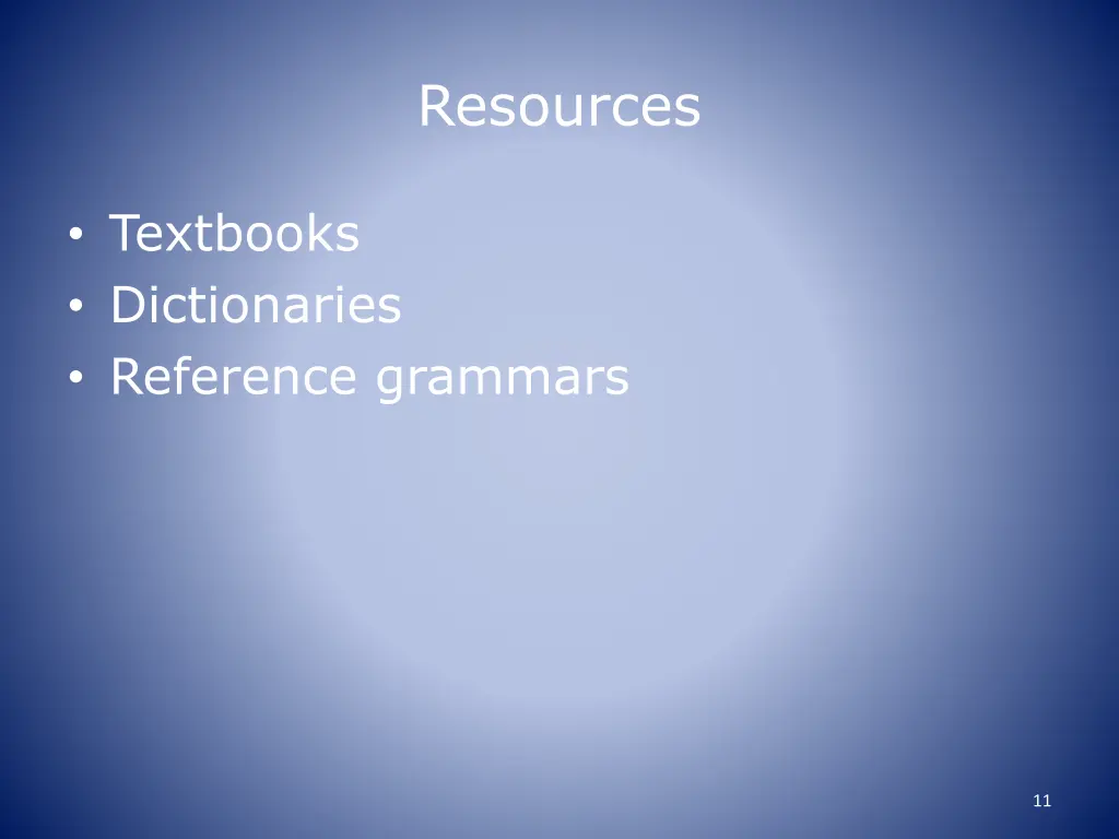 resources