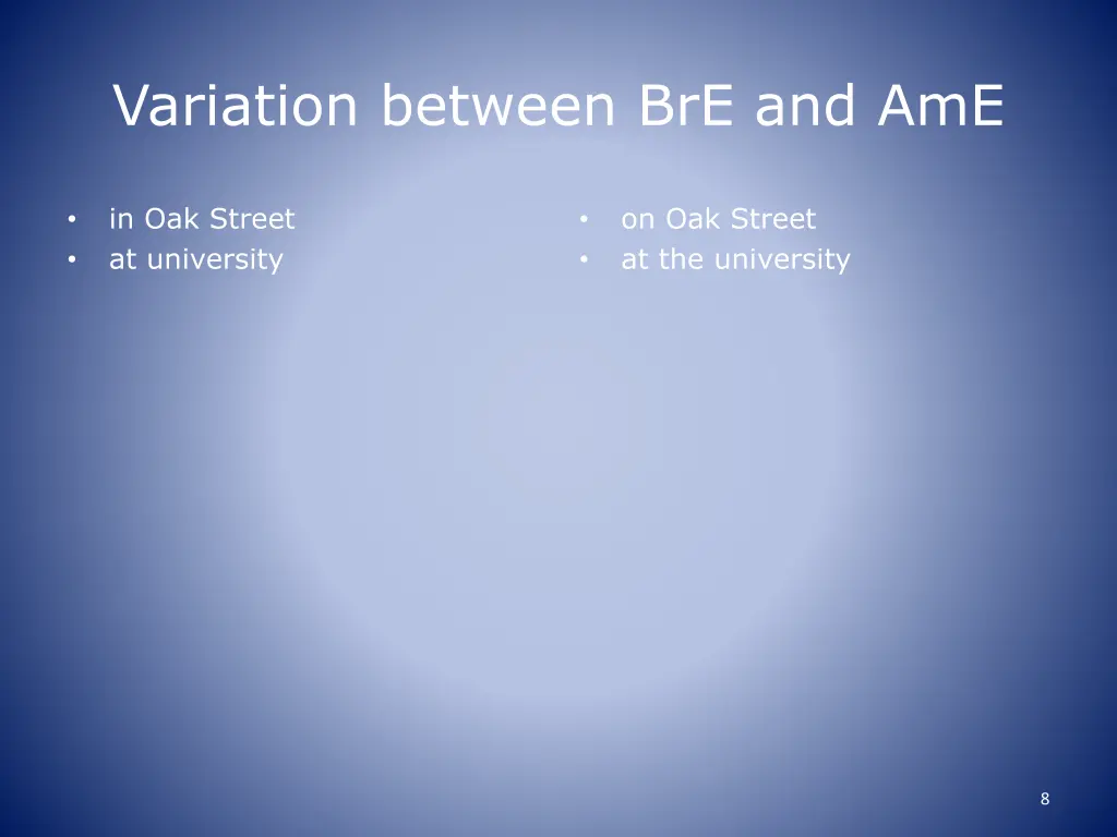 variation between bre and ame