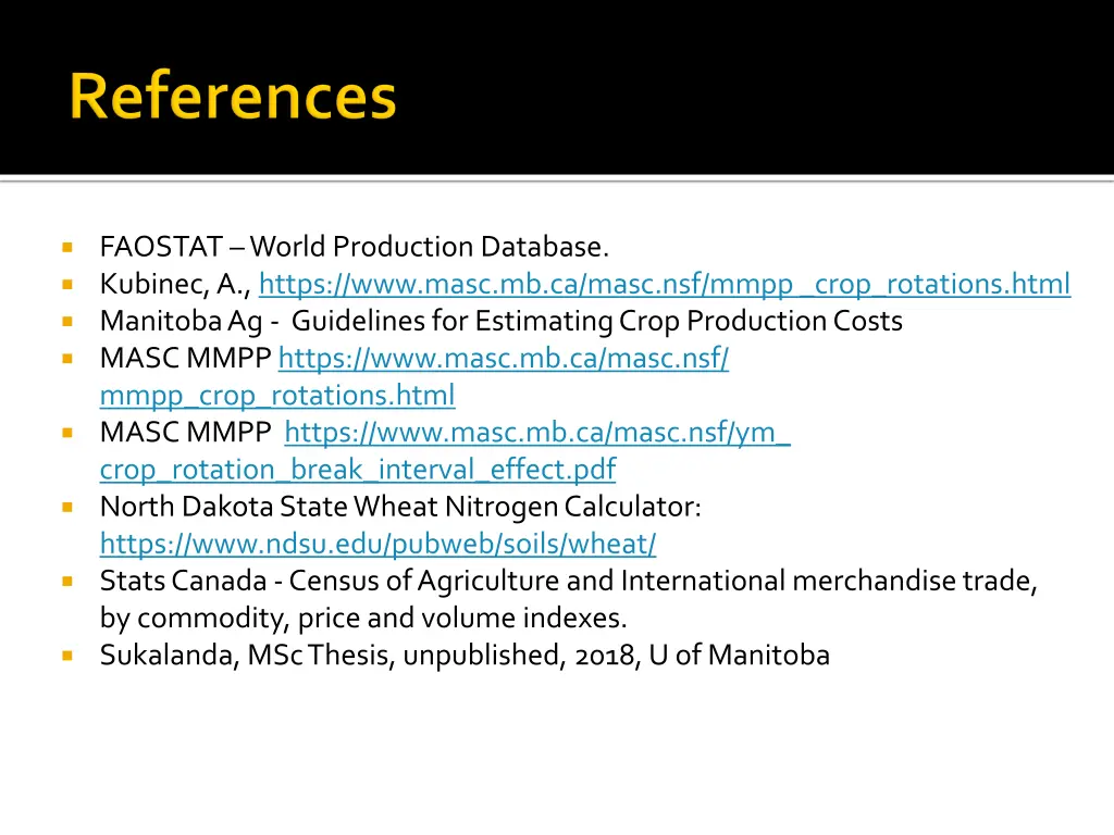 faostat world production database kubinec a https