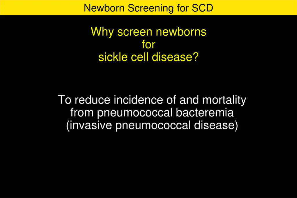 newborn screening for scd 11