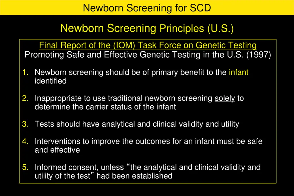 newborn screening for scd 2