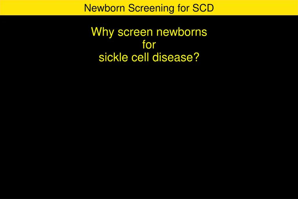 newborn screening for scd 3