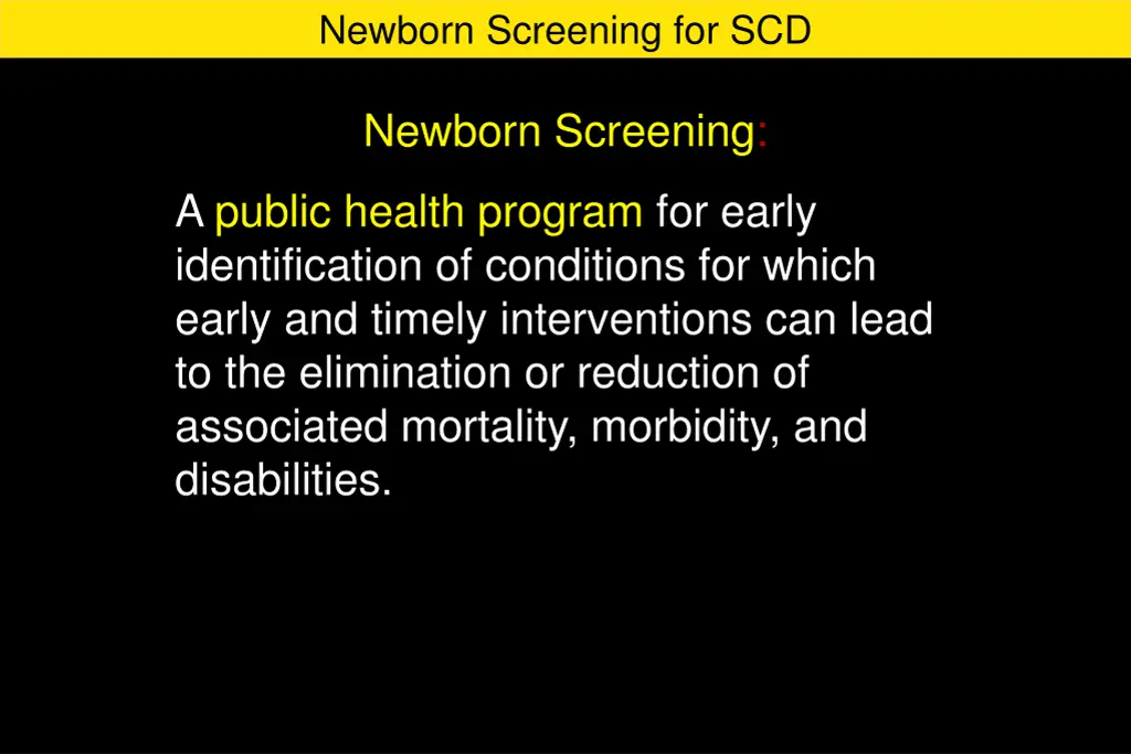 newborn screening for scd