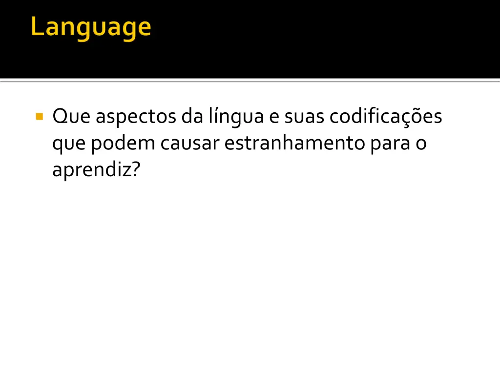 que aspectos da l ngua e suas codifica