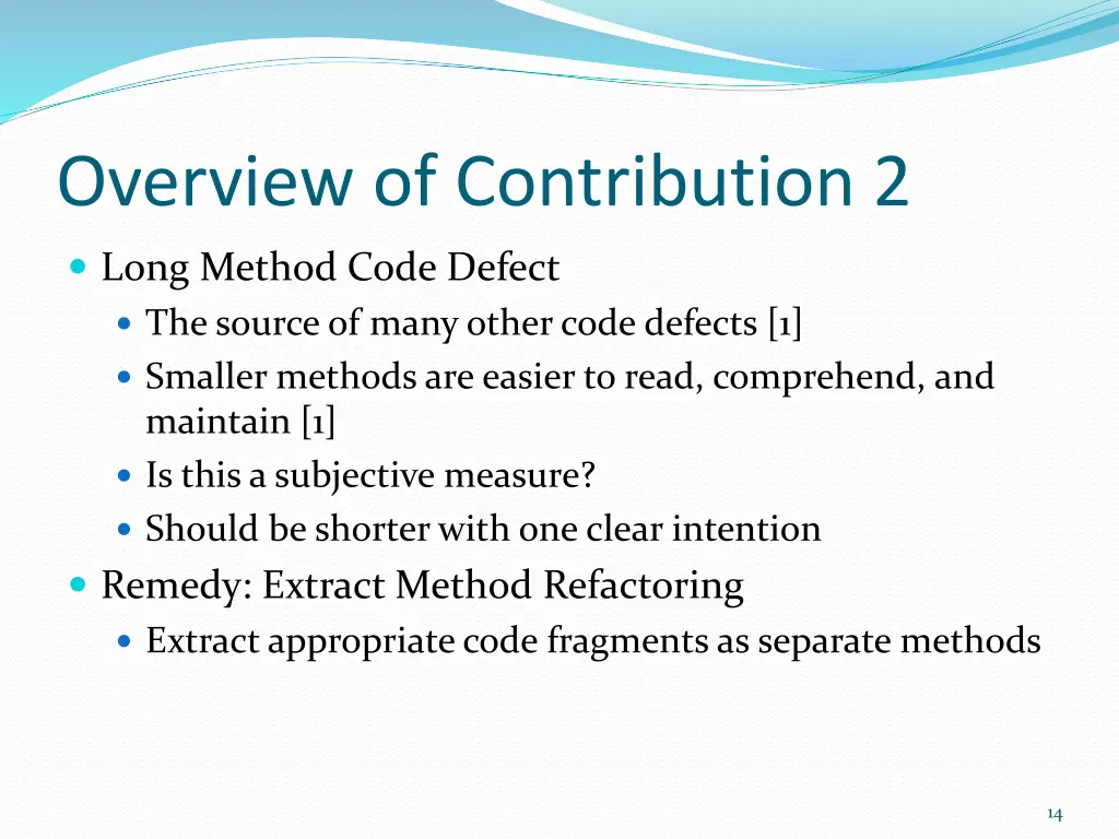 overview of contribution 2