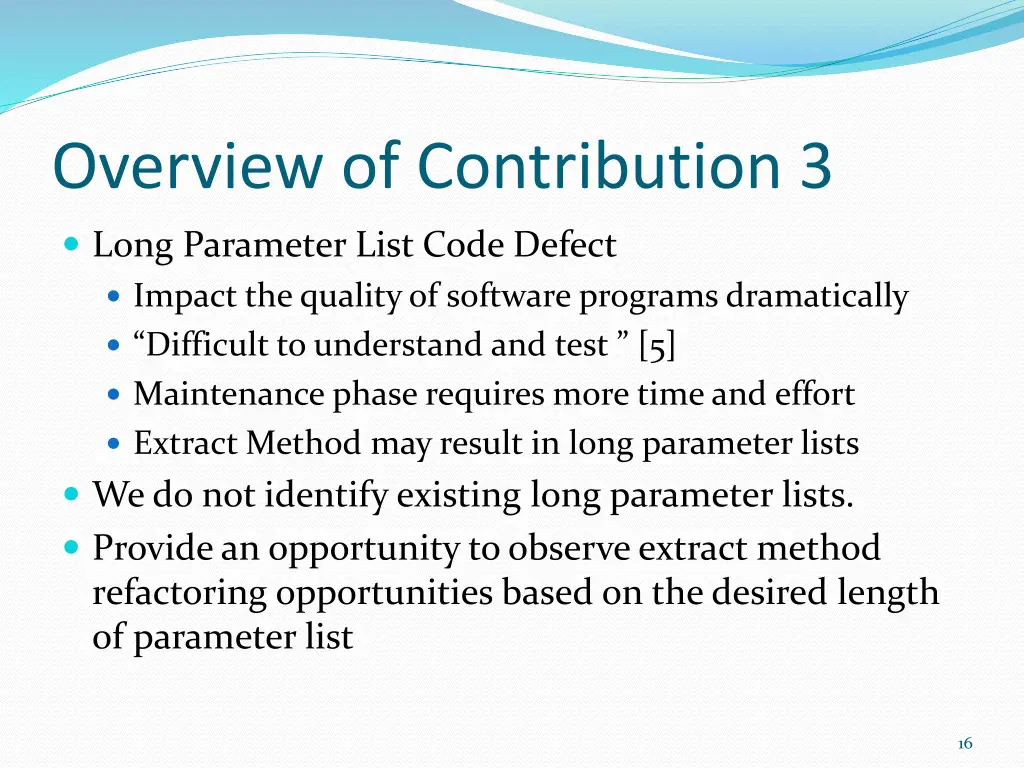 overview of contribution 3