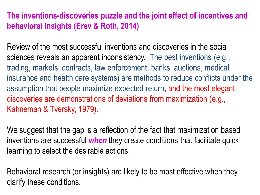 the inventions discoveries puzzle and the joint