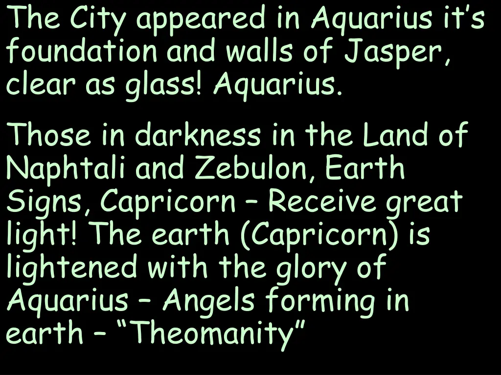 the city appeared in aquarius it s foundation