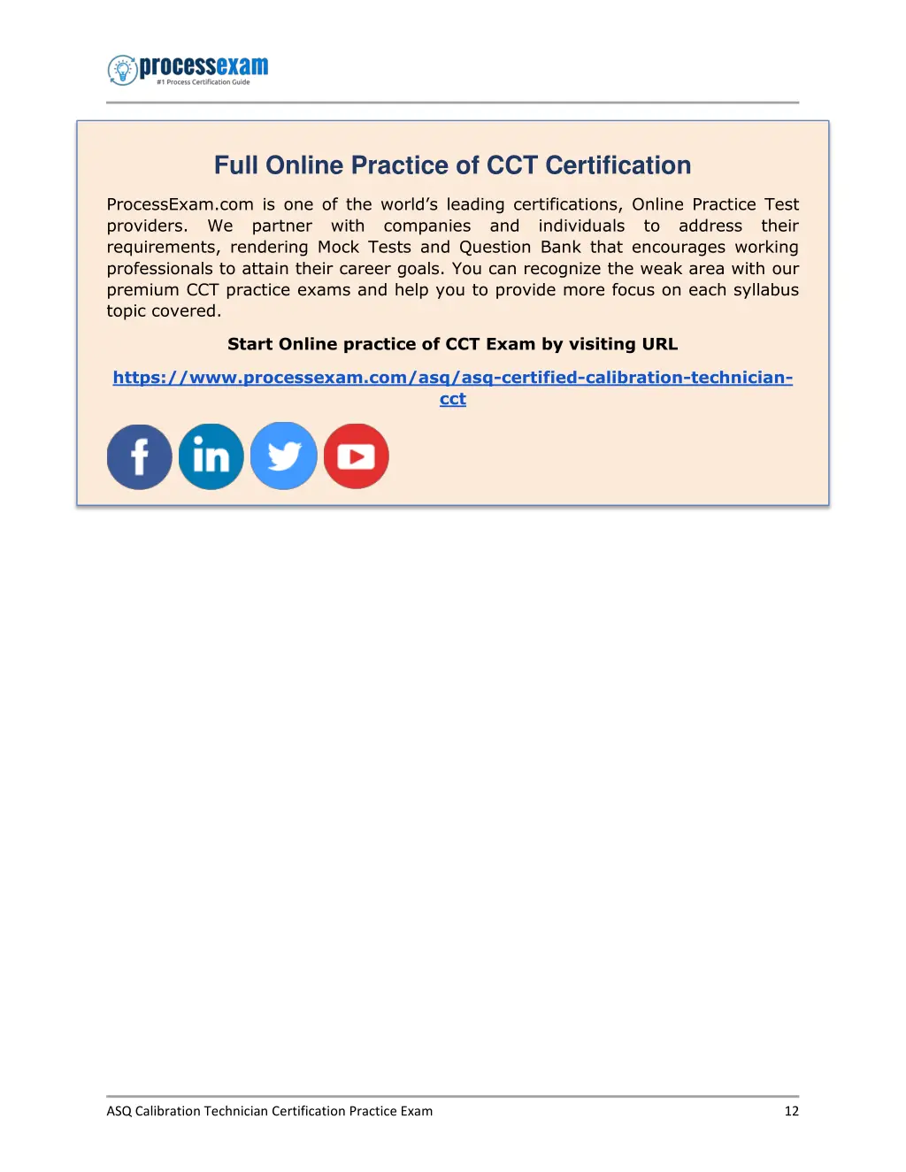 full online practice of cct certification