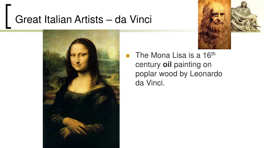 great italian artists da vinci 1