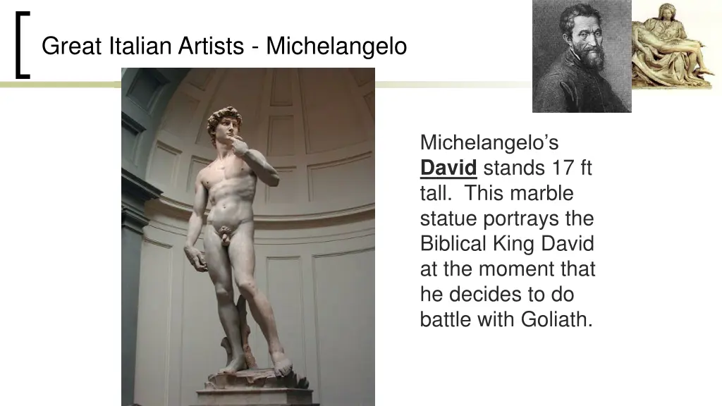 great italian artists michelangelo 1