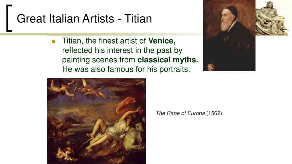 great italian artists titian