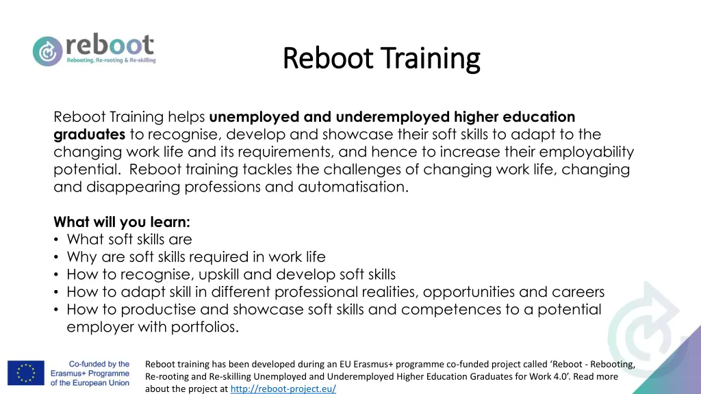 reboot training reboot training