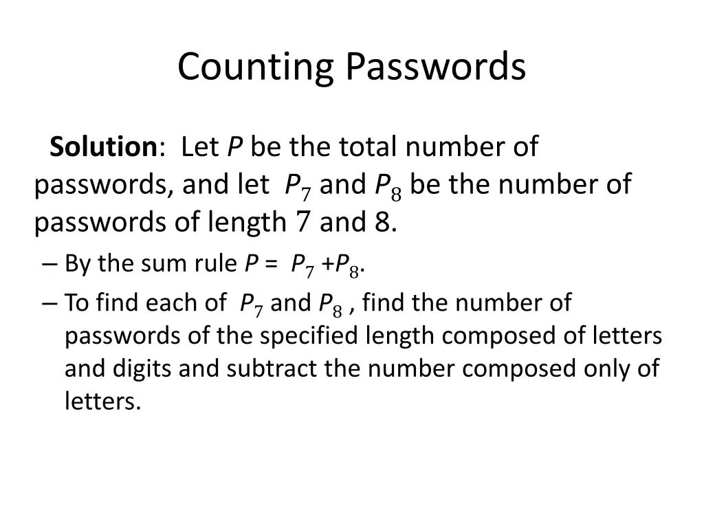 counting passwords 1