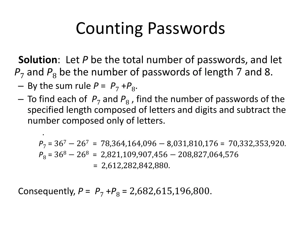 counting passwords 3