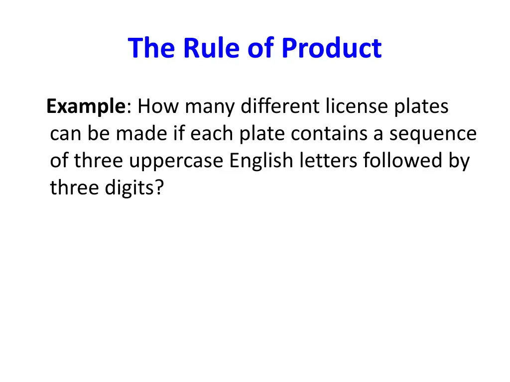 the rule of product 2