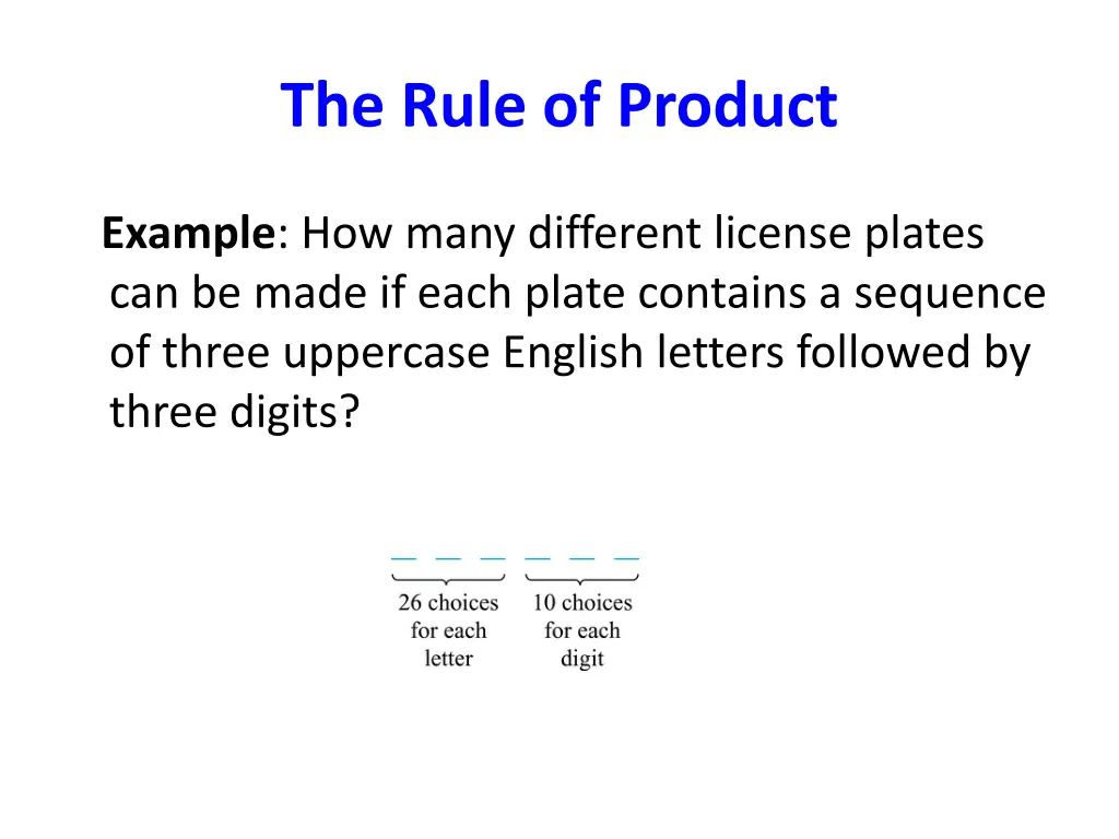 the rule of product 3