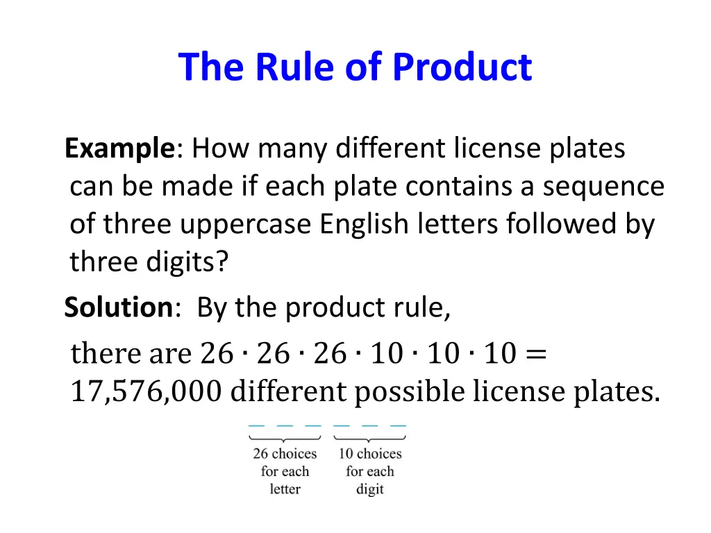 the rule of product 4