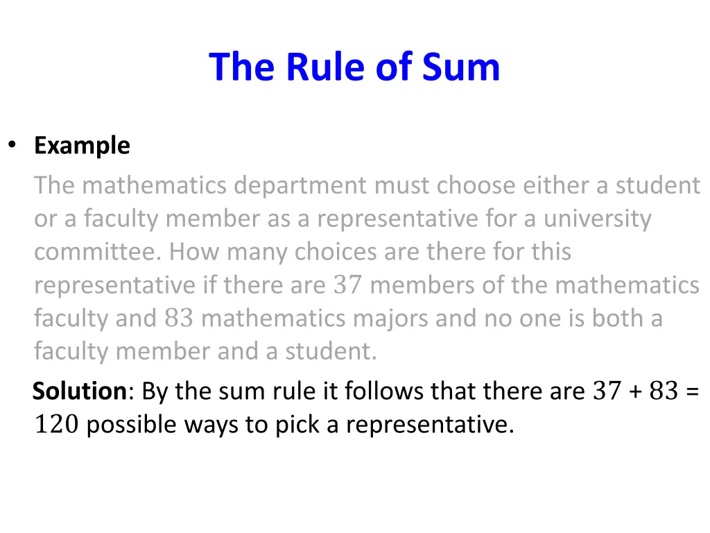 the rule of sum 3