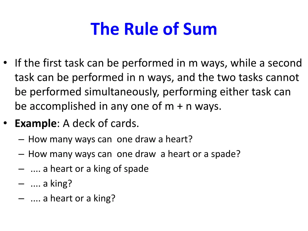 the rule of sum 4