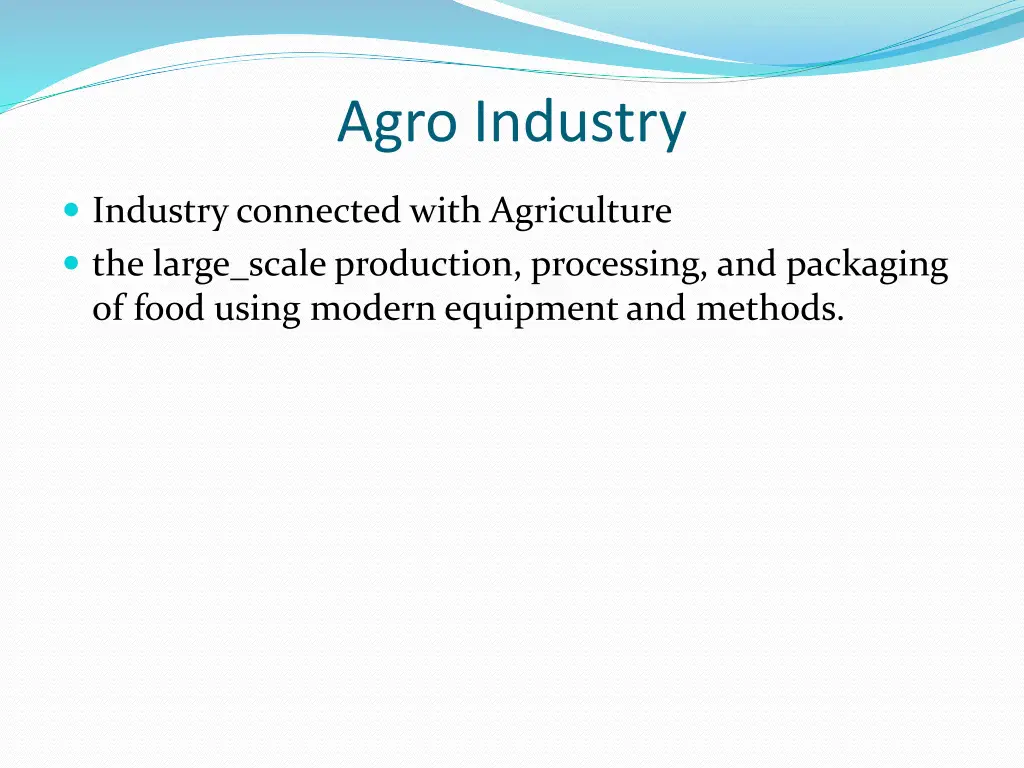 agro industry