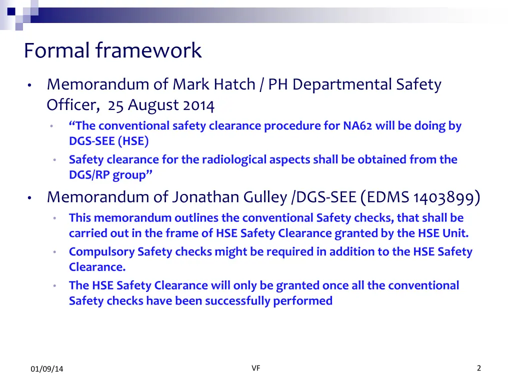 formal framework