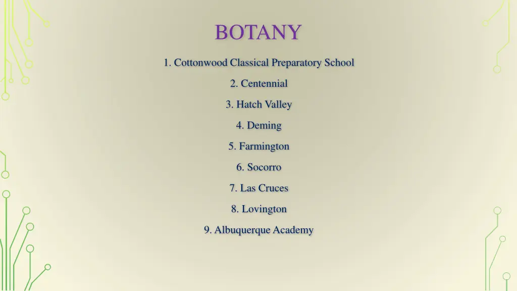 botany