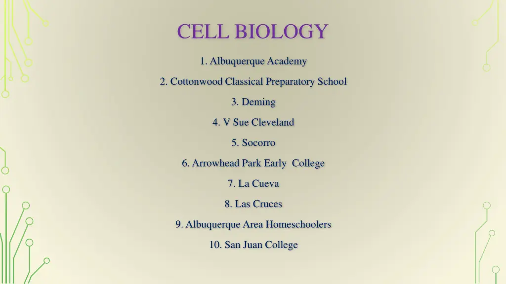 cell biology