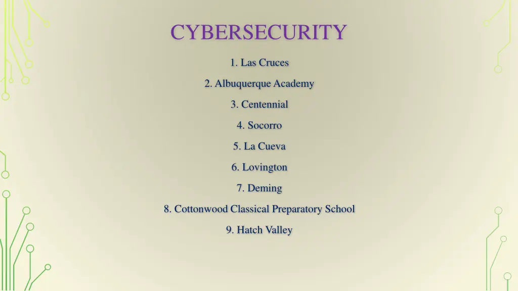 cybersecurity