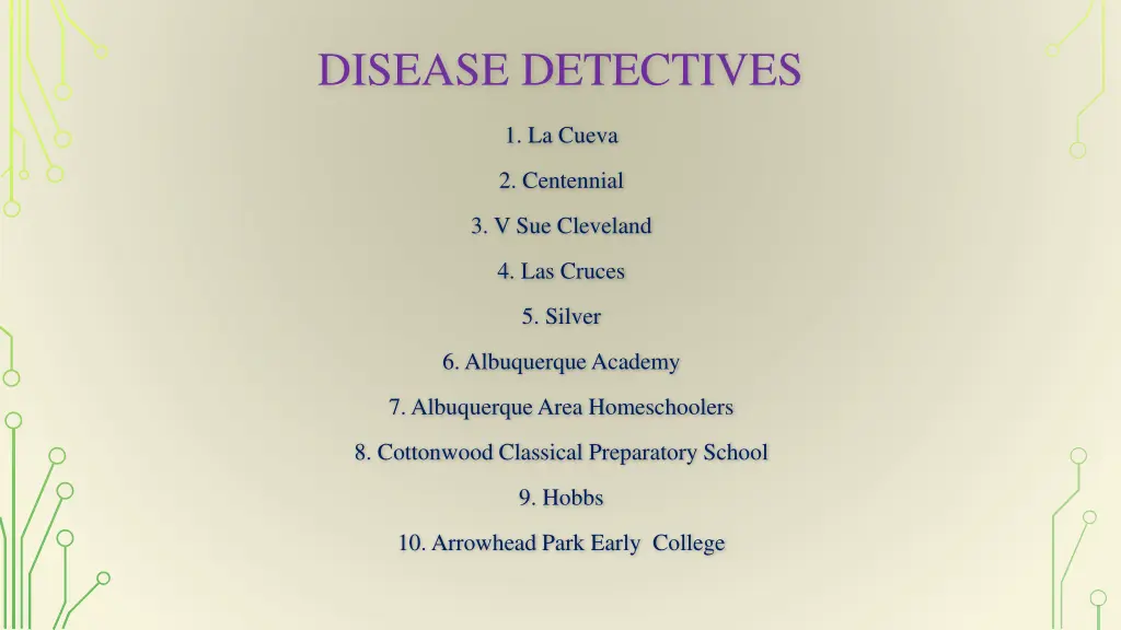 disease detectives