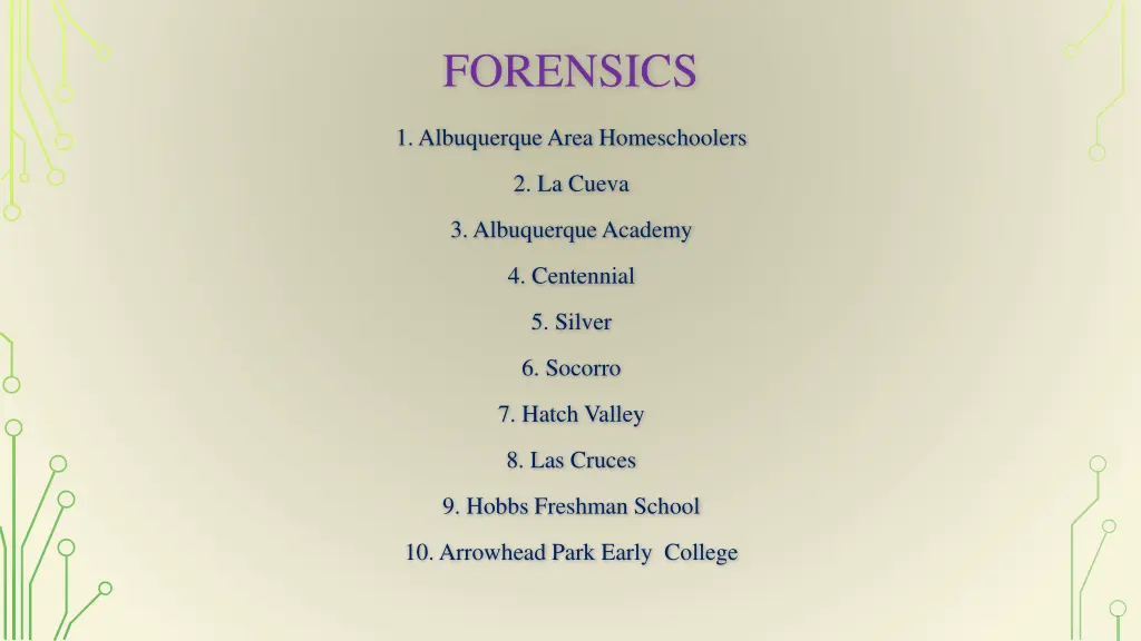 forensics