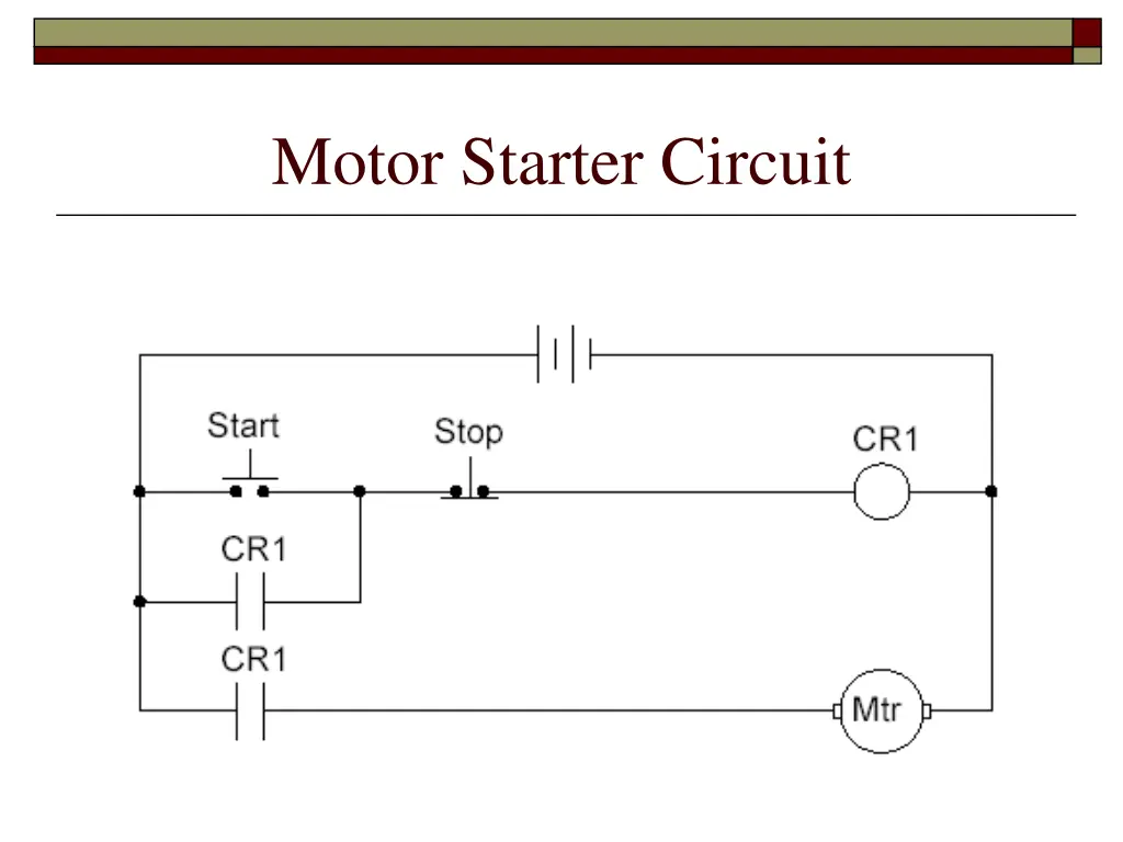 motor starter circuit