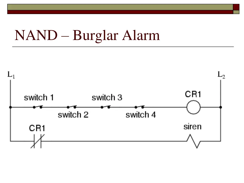 nand burglar alarm