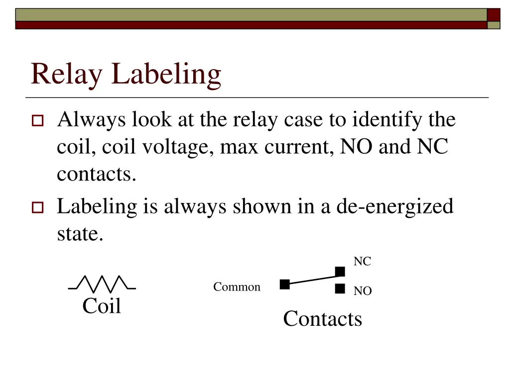 relay labeling