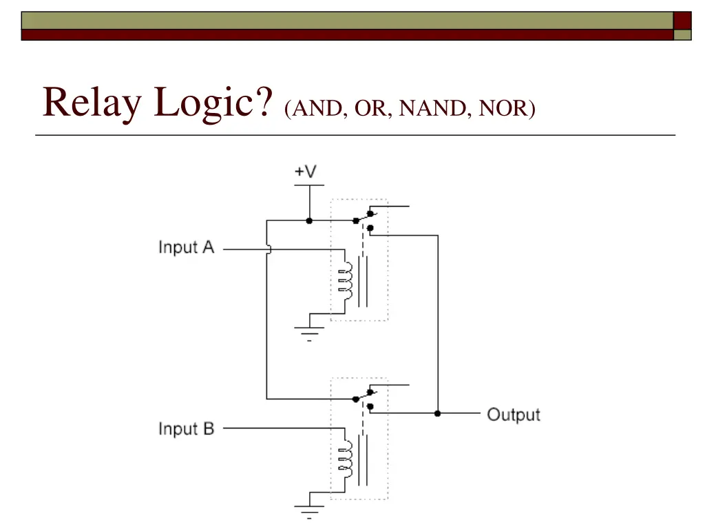 relay logic and or nand nor 1