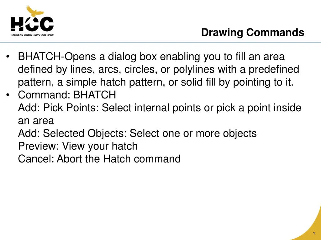 drawing commands