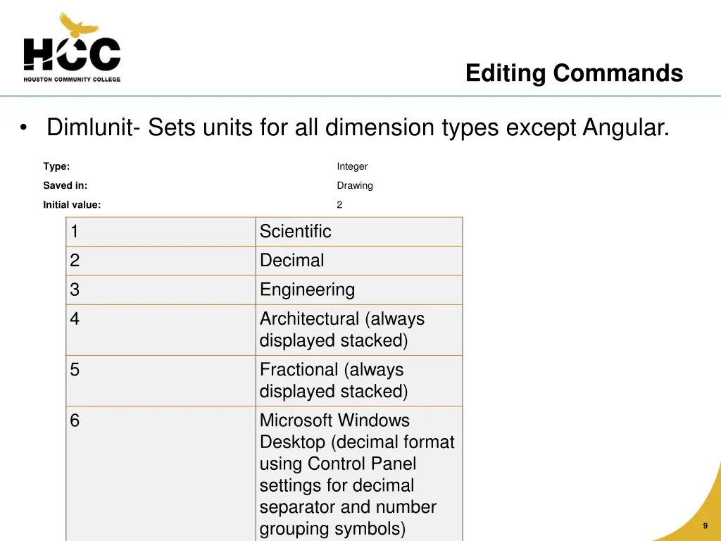 editing commands 3