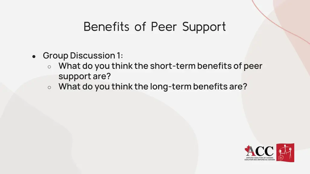 benefits of peer support