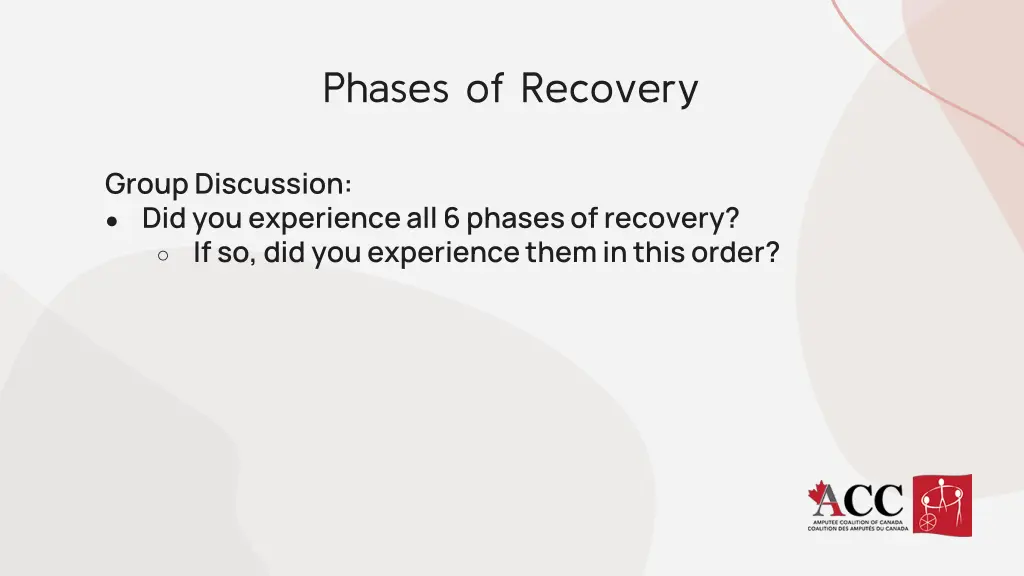 phases of recovery 1