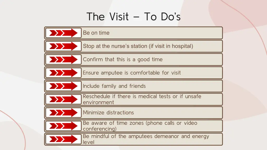 the visit to do s