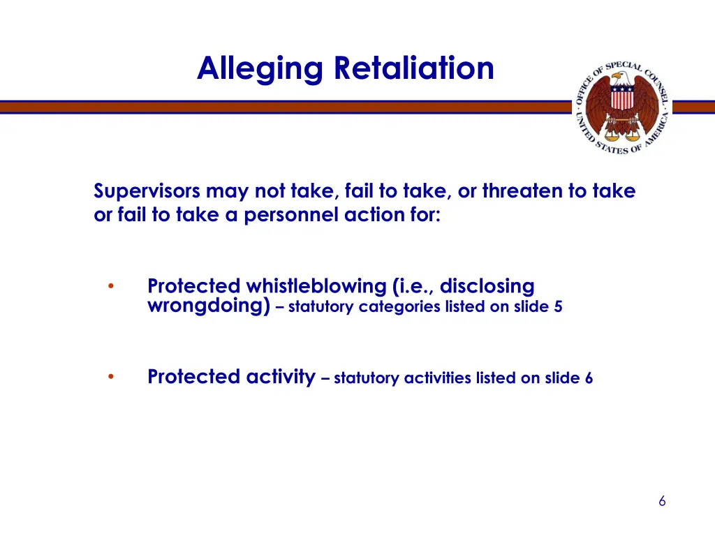 alleging retaliation