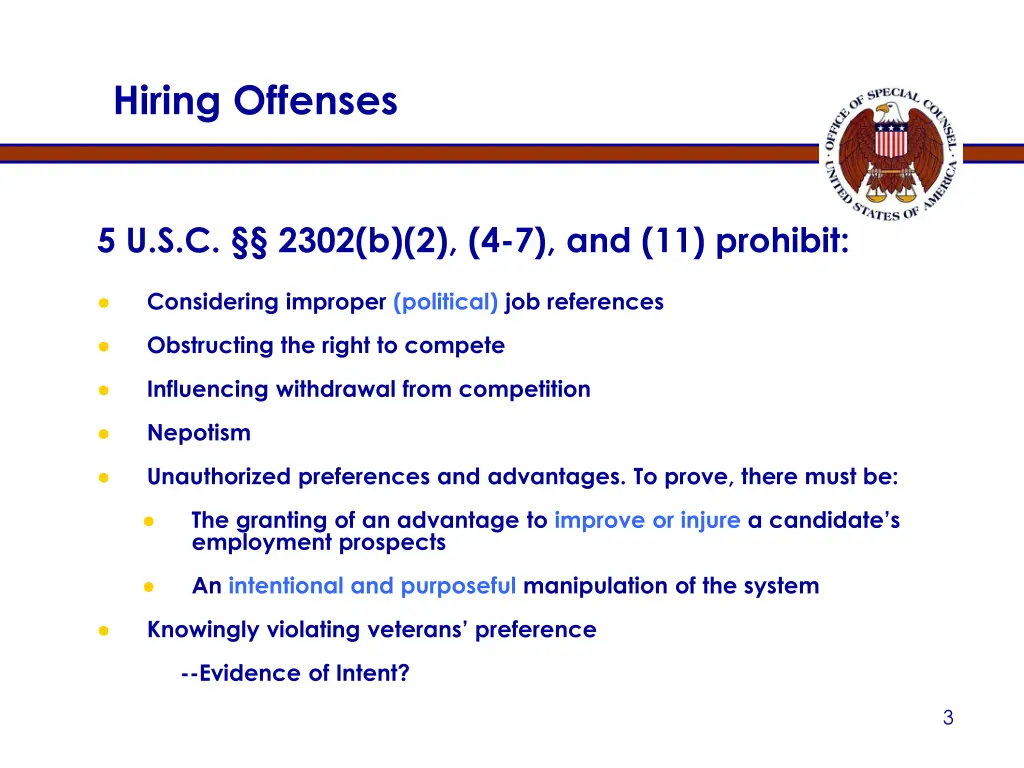 hiring offenses