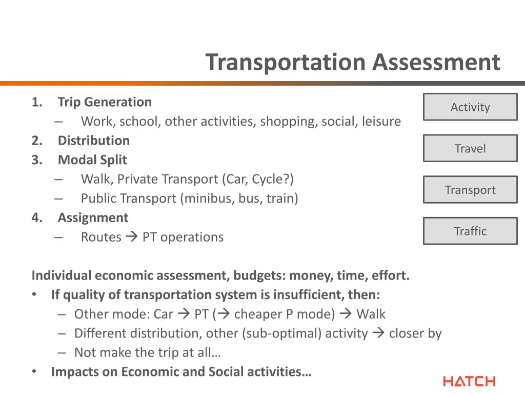 transportation assessment