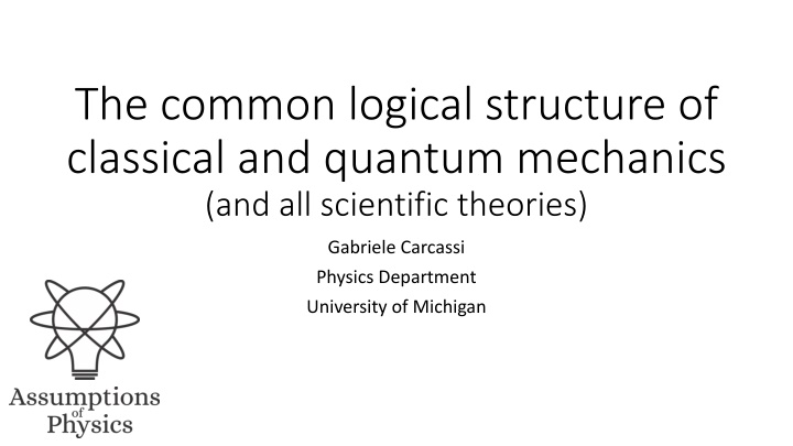 the common logical structure of classical