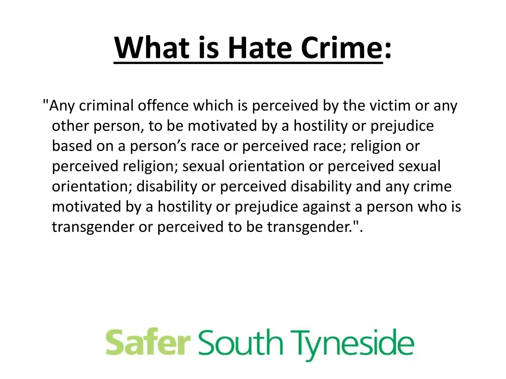 what is hate crime