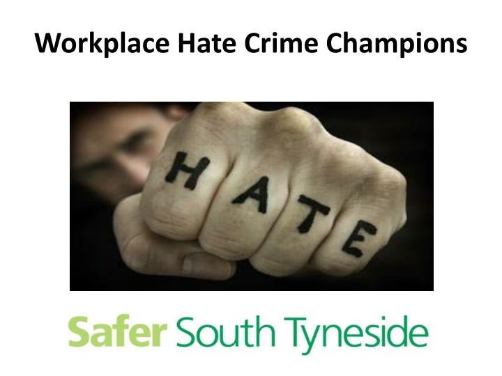 workplace hate crime champions